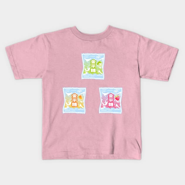 Konpeito - Sweet Japanese Candy Pack Kids T-Shirt by NOSSIKKO